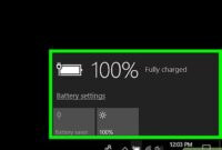cara cek kesehatan baterai laptop