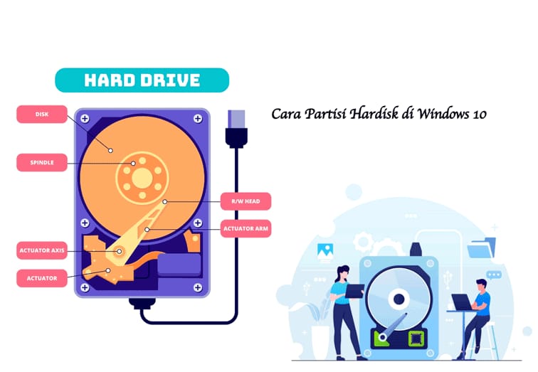 ini 3 cara partisi hardisk di windows 10