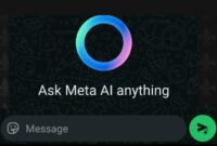 cara chat meta ai di whatsApp 