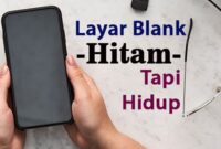 cara mengatasi hp layar hitam