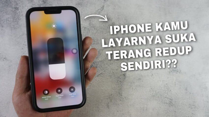cara mematikan kecerahan otomatis iPhone