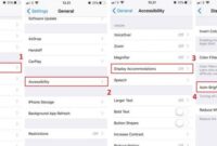 cara mematikan kecerahan otomatis iPhone