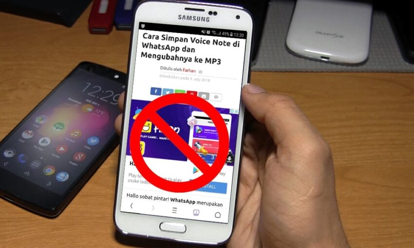 cara menghilangkan iklan di hp android