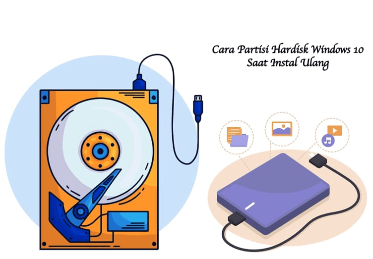 cara partisi hardisk windows 10 saat instal ulang