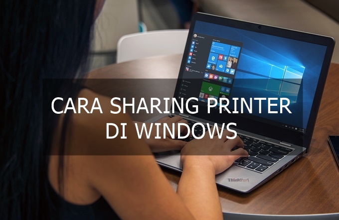 cara sharing printer windows 10