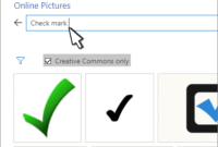 cara membuat tanda centang di word