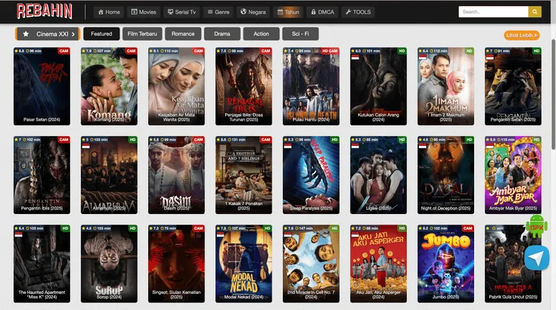 Rekomendasi Situs Download Film