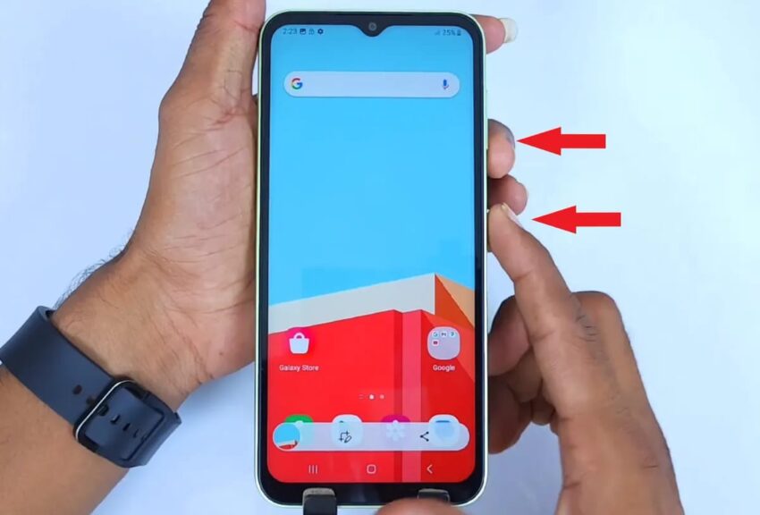screenshot hp samsung