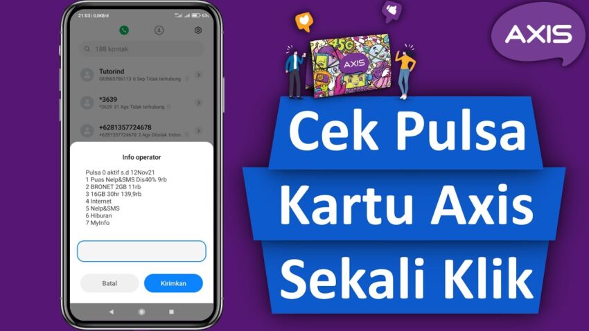 cara cek pulsa axis