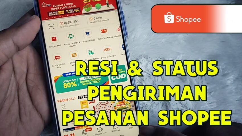 cara cek resi shopee