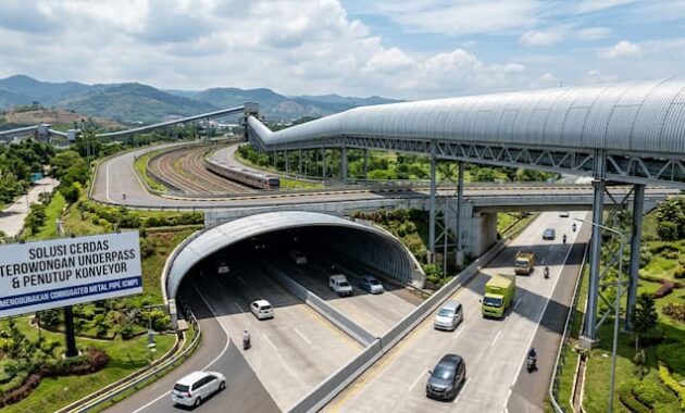 Solusi Cerdas Terowongan Underpass dan Penutup Konveyor Menggunakan Corrugated Metal Pipe 2 Solusi Cerdas Terowongan Underpass dan Penutup Konveyor Menggunakan Corrugated Metal Pipe